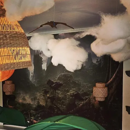 Jurassic Lodge, Le Repaire Des Dinosaures Semesterbostad *